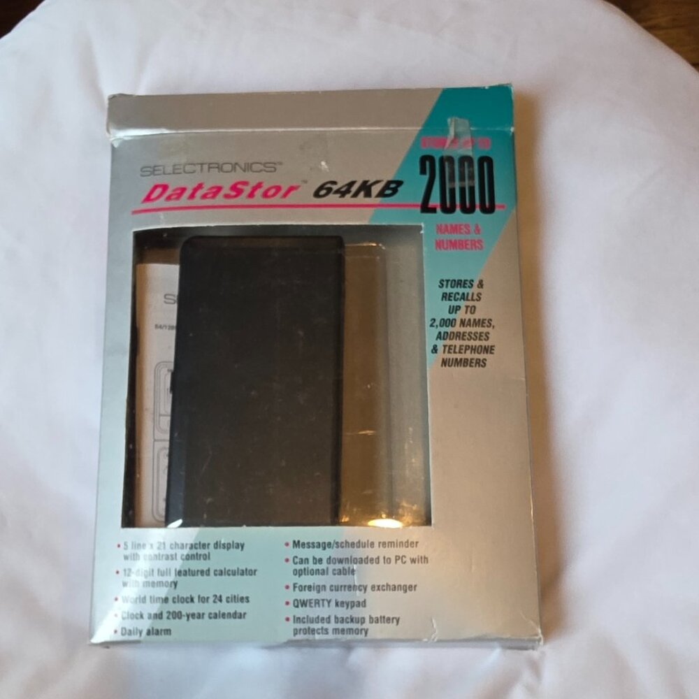 SelecTronics DataStor 2000 Address Memo File Vintage PARTS ONLY